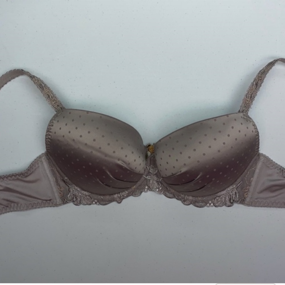 Kris BRN Pushup Satin Demi, 38D   *P1018